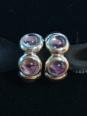 Authentic Pandora Amethyst Cabochon Charm Set – 790538AM Retired